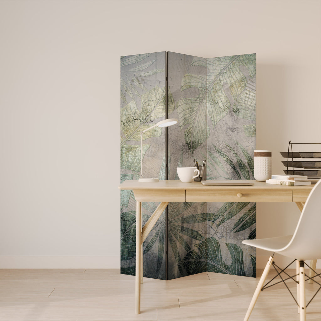 HARMONY IN GREENERY Dekorativer 3-teiliger Raumteiler