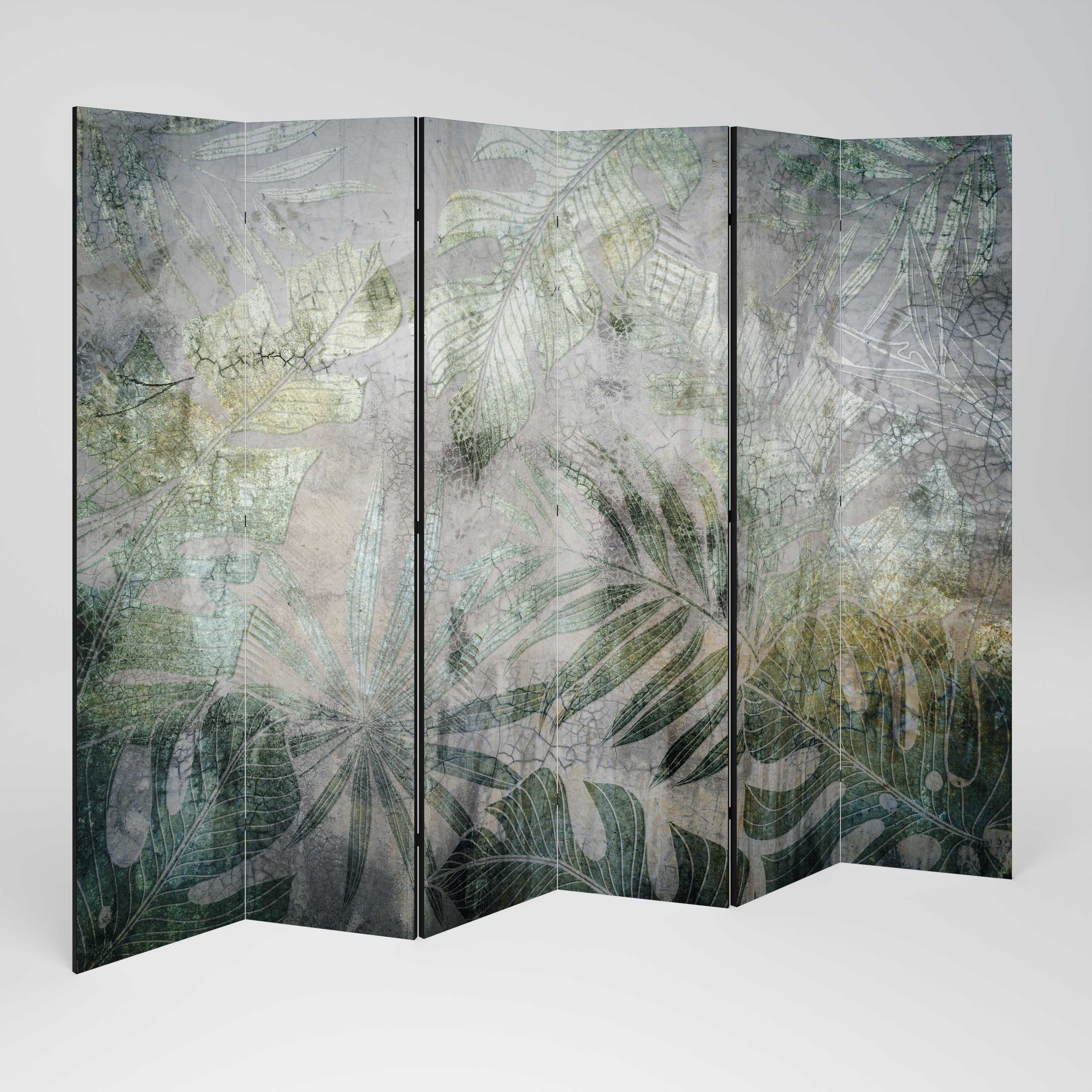 HARMONY IN GREENERY Dekorativer 6-teiliger Raumteiler