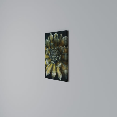 MYSTICAL SUCCULENT WHIRL Vertical Canvas Print