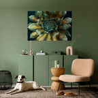 MYSTICAL SUCCULENT WHIRL Peel and Stick Horizontal Poster