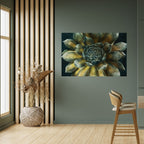 MYSTICAL SUCCULENT WHIRL Peel and Stick Horizontal Poster