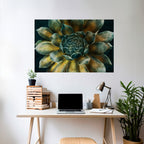 MYSTICAL SUCCULENT WHIRL Peel and Stick Horizontal Poster