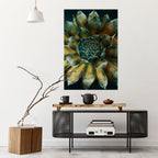 MYSTICAL SUCCULENT WHIRL Selbstklebendes Poster - Hochformat