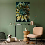 MYSTICAL SUCCULENT WHIRL Selbstklebendes Poster - Hochformat