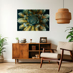 MYSTICAL SUCCULENT WHIRL Peel and Stick Horizontal Poster