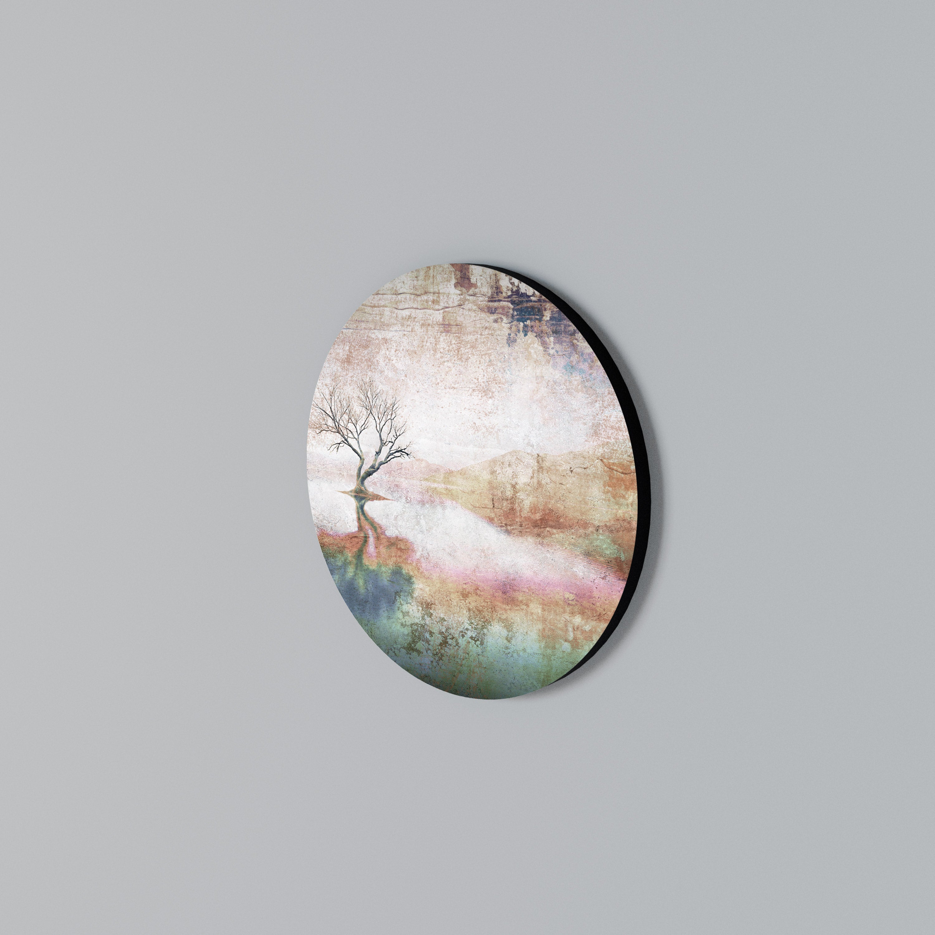 FADING MEMORIES Rundes Wandbild