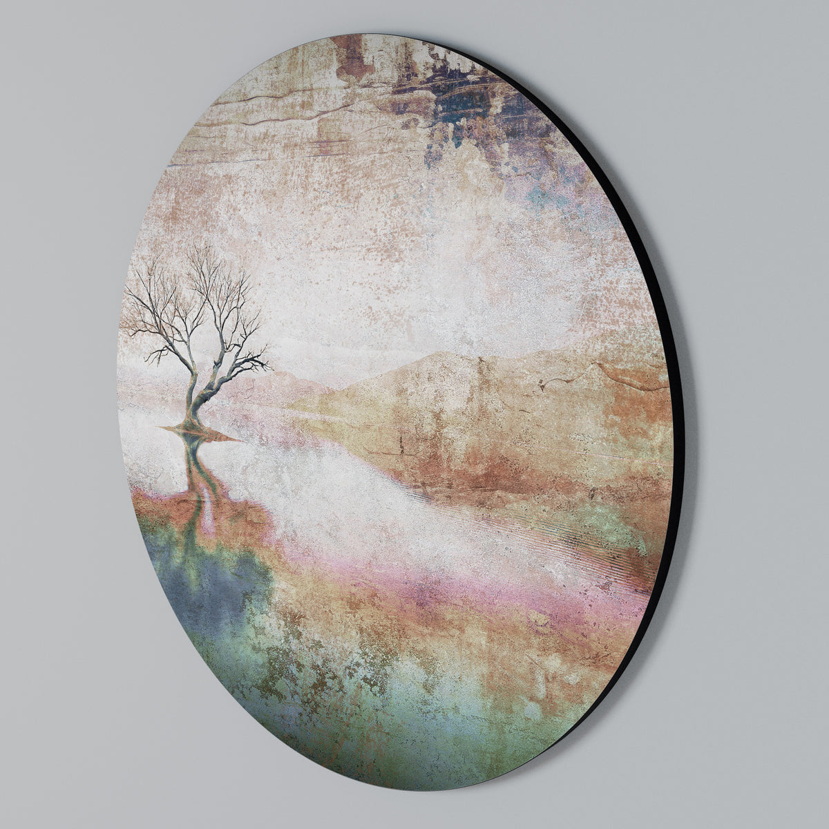 FADING MEMORIES Rundes Wandbild