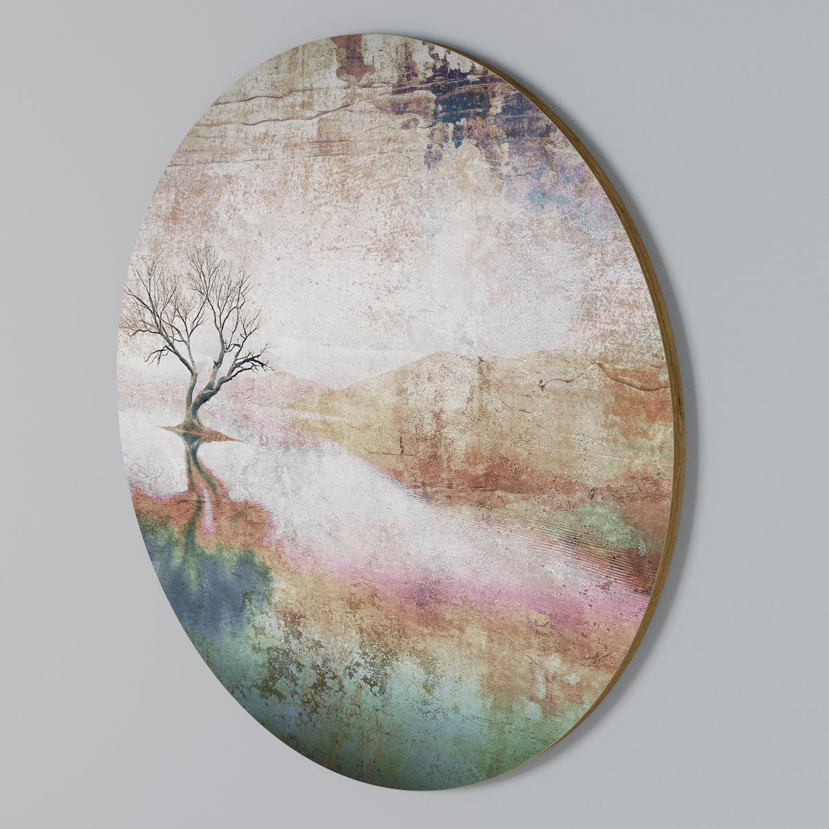 FADING MEMORIES Rundes Wandbild