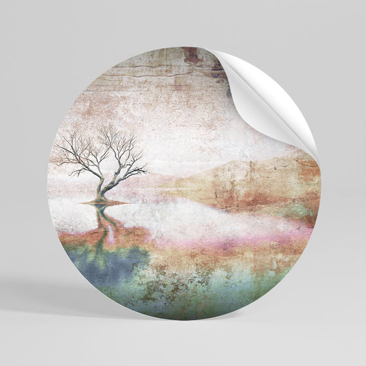 FADING MEMORIES Runder Wandsticker zum Abziehen und Aufkleben