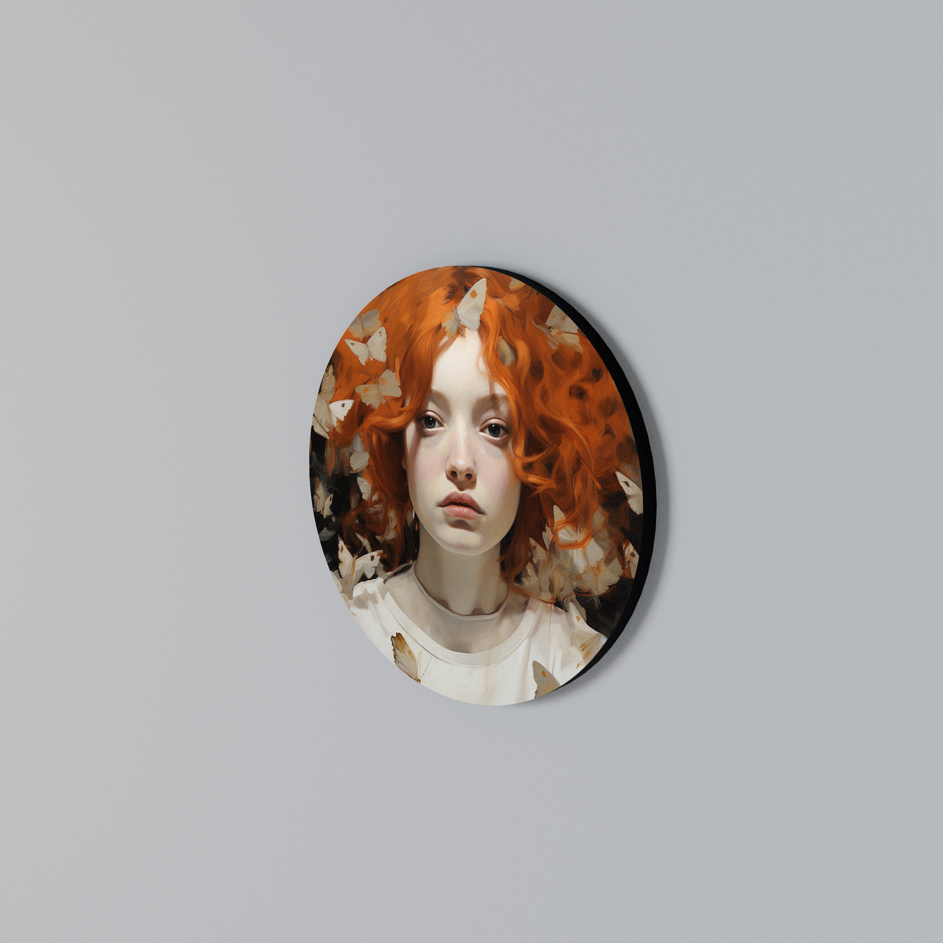 BUTTERFLY DREAMS Rundes Wandbild