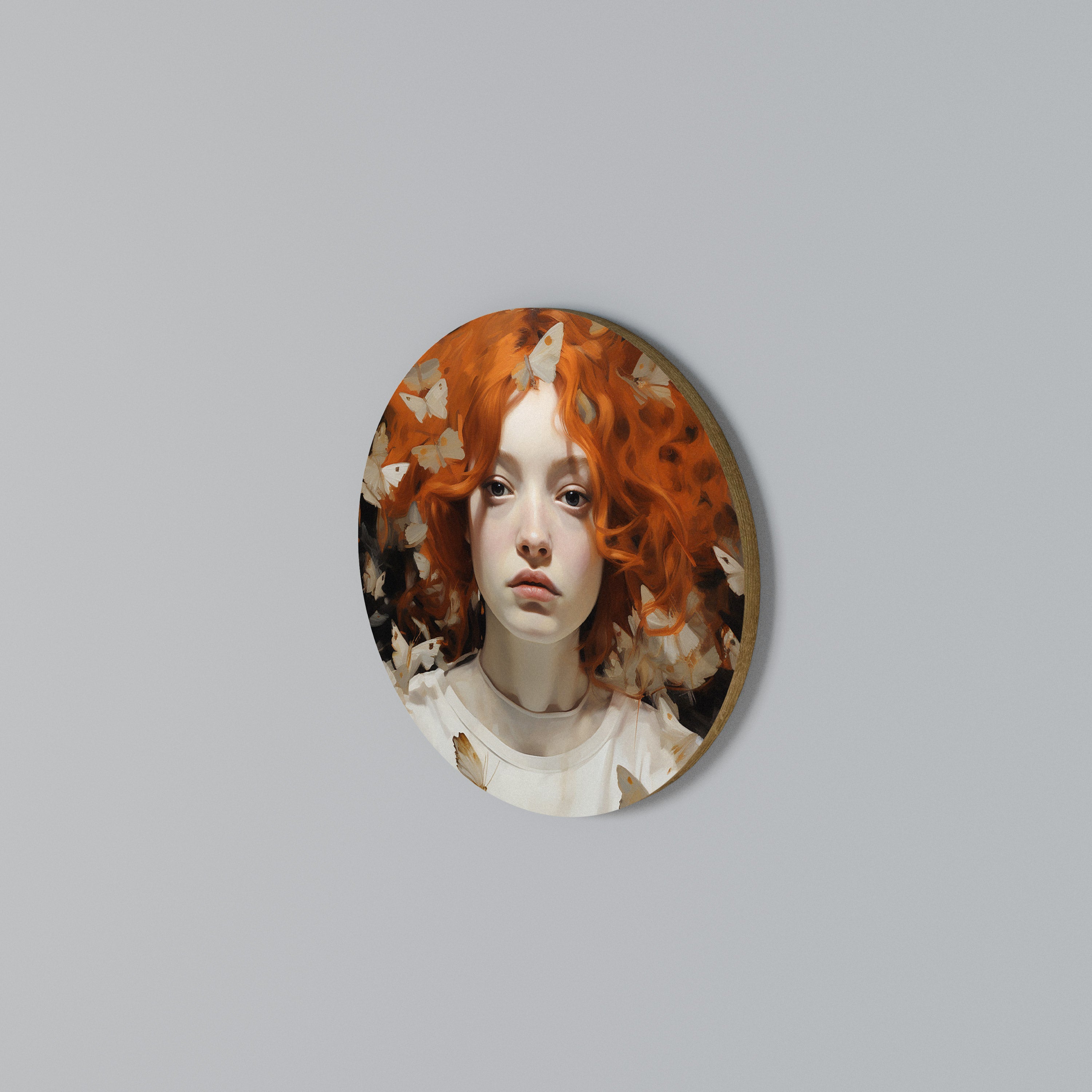 BUTTERFLY DREAMS Rundes Wandbild