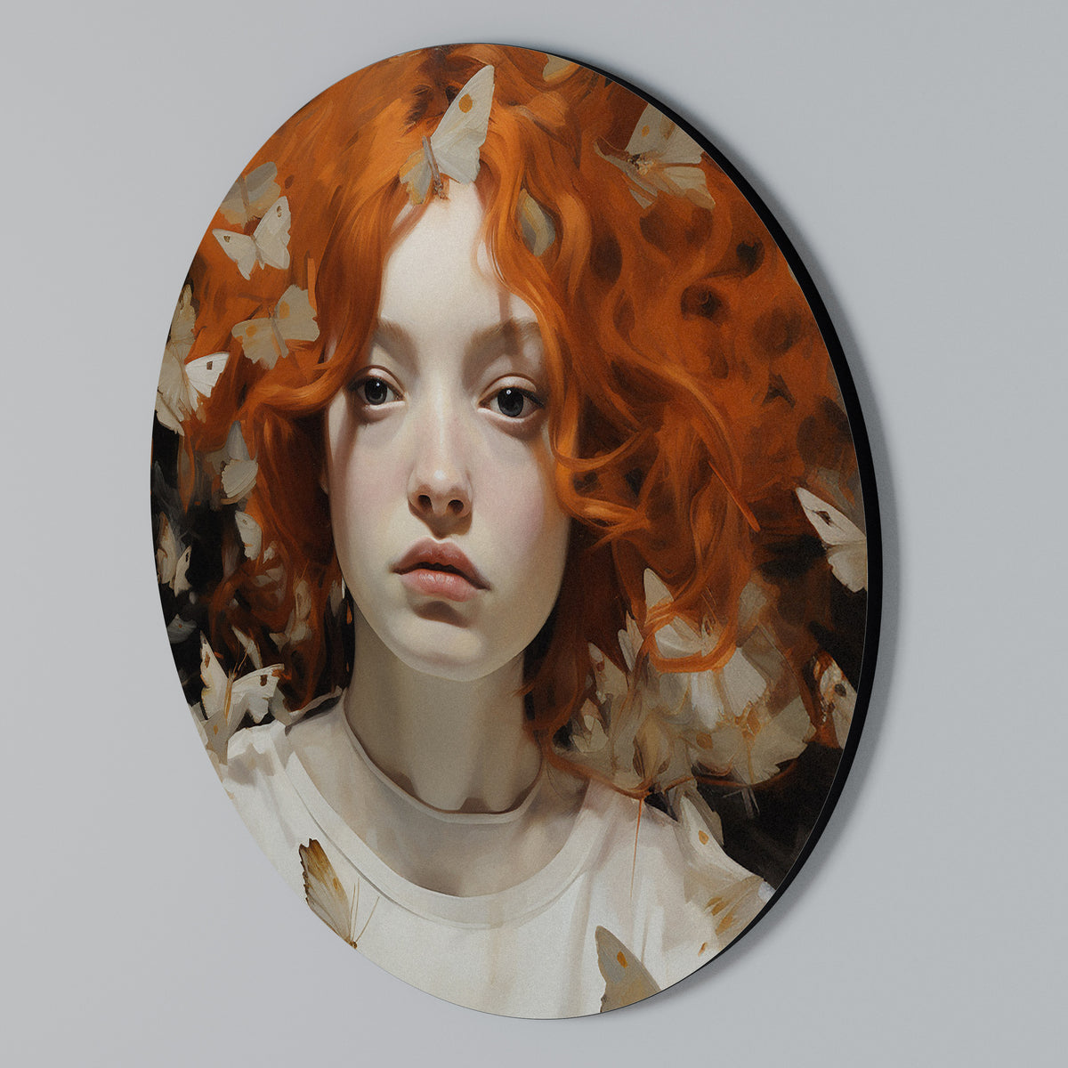 BUTTERFLY DREAMS Rundes Wandbild