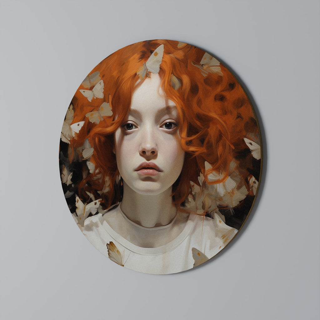 BUTTERFLY DREAMS Runde Wanddekoration Ø 69 cm