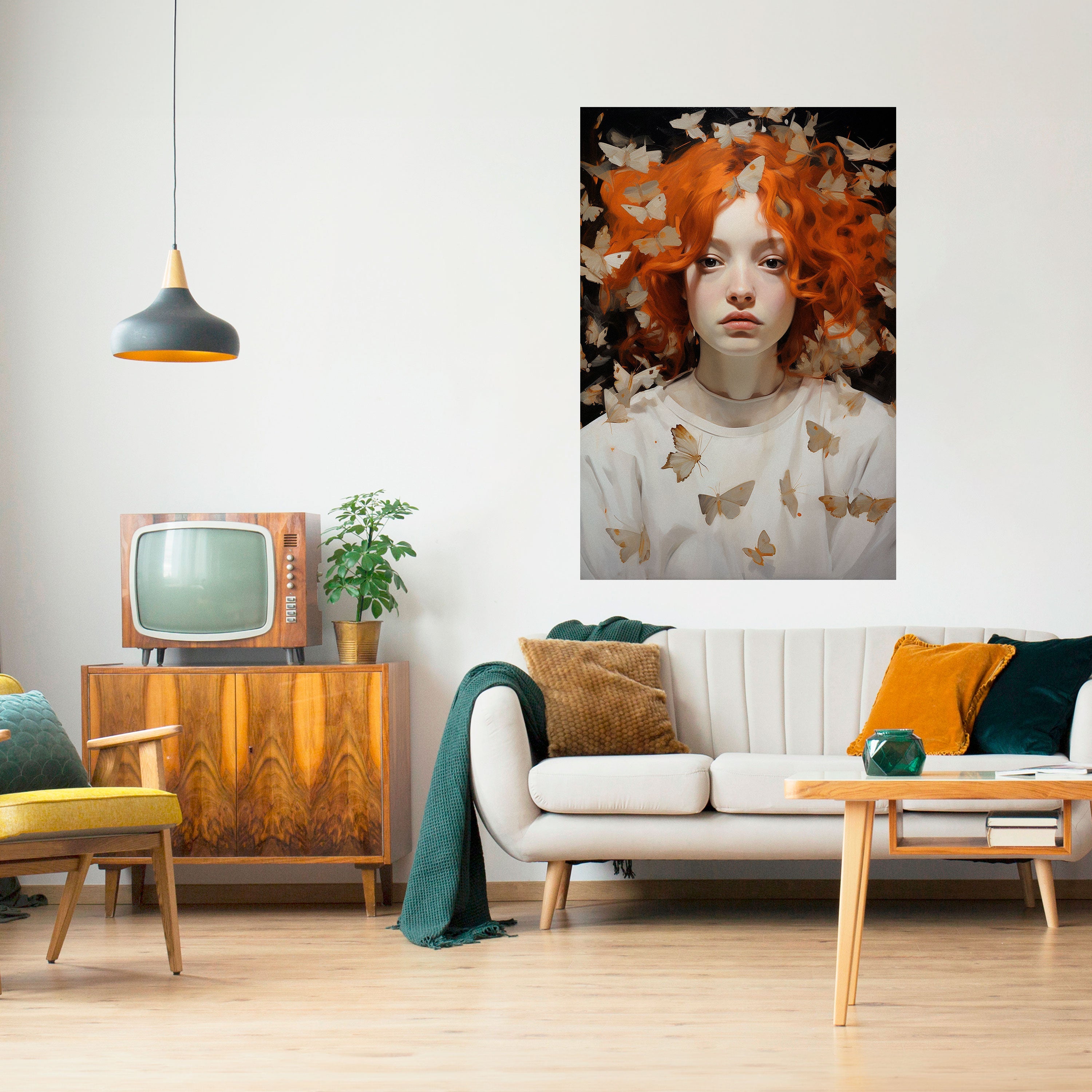 BUTTERFLY DREAMS Vertikales Poster zum Abziehen und Aufkleben