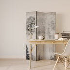 FADE IN THE TREES Decorative 3-Panel Room Divider