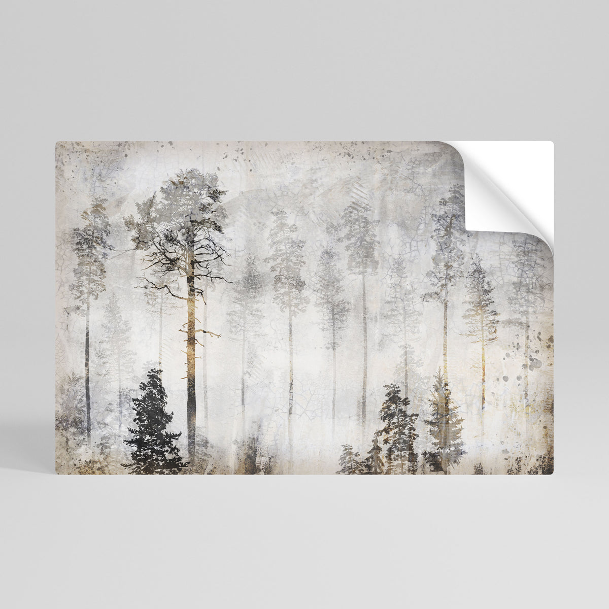 FADE IN THE TREES Selbstklebendes Horizontal-Poster