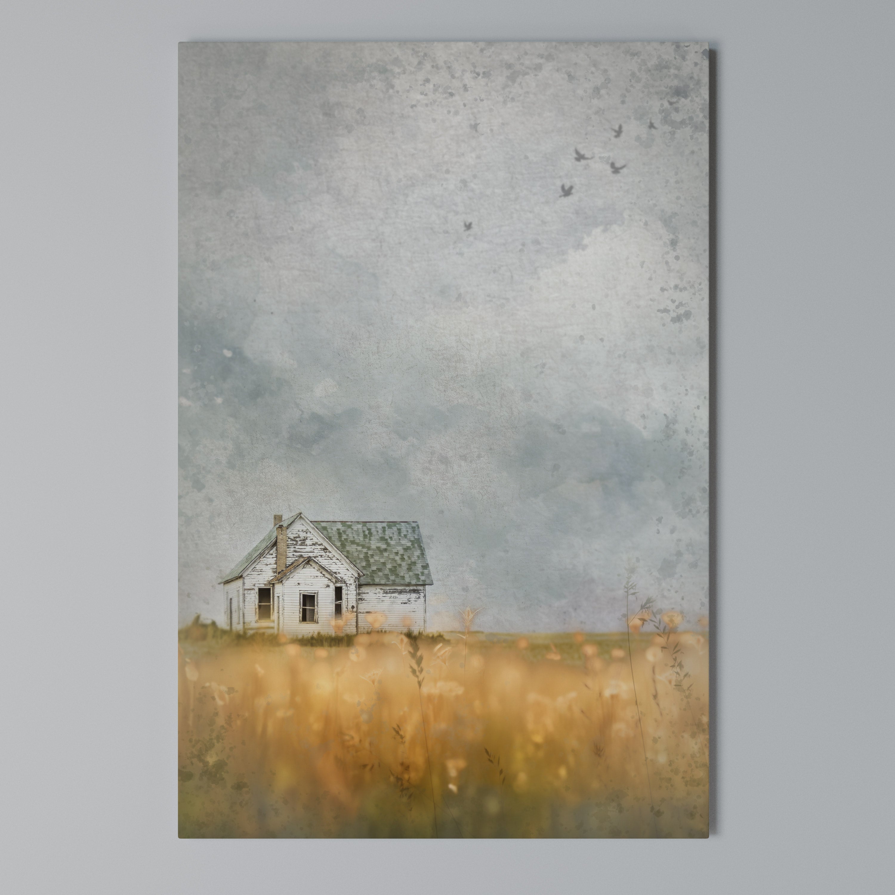FIELDS OF FADING LIGHT Vertical Canvas Print