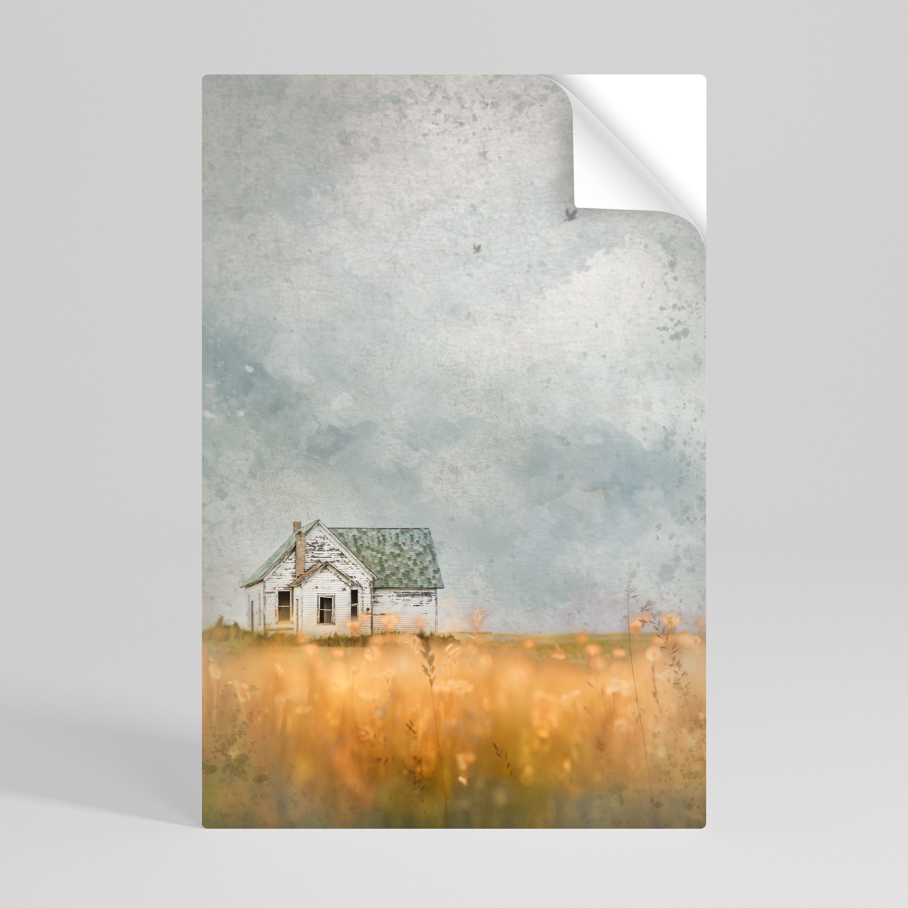 FIELDS OF FADING LIGHT Vertikales Poster zum Abziehen und Aufkleben