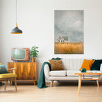 FIELDS OF FADING LIGHT Selbstklebendes Poster - Hochformat