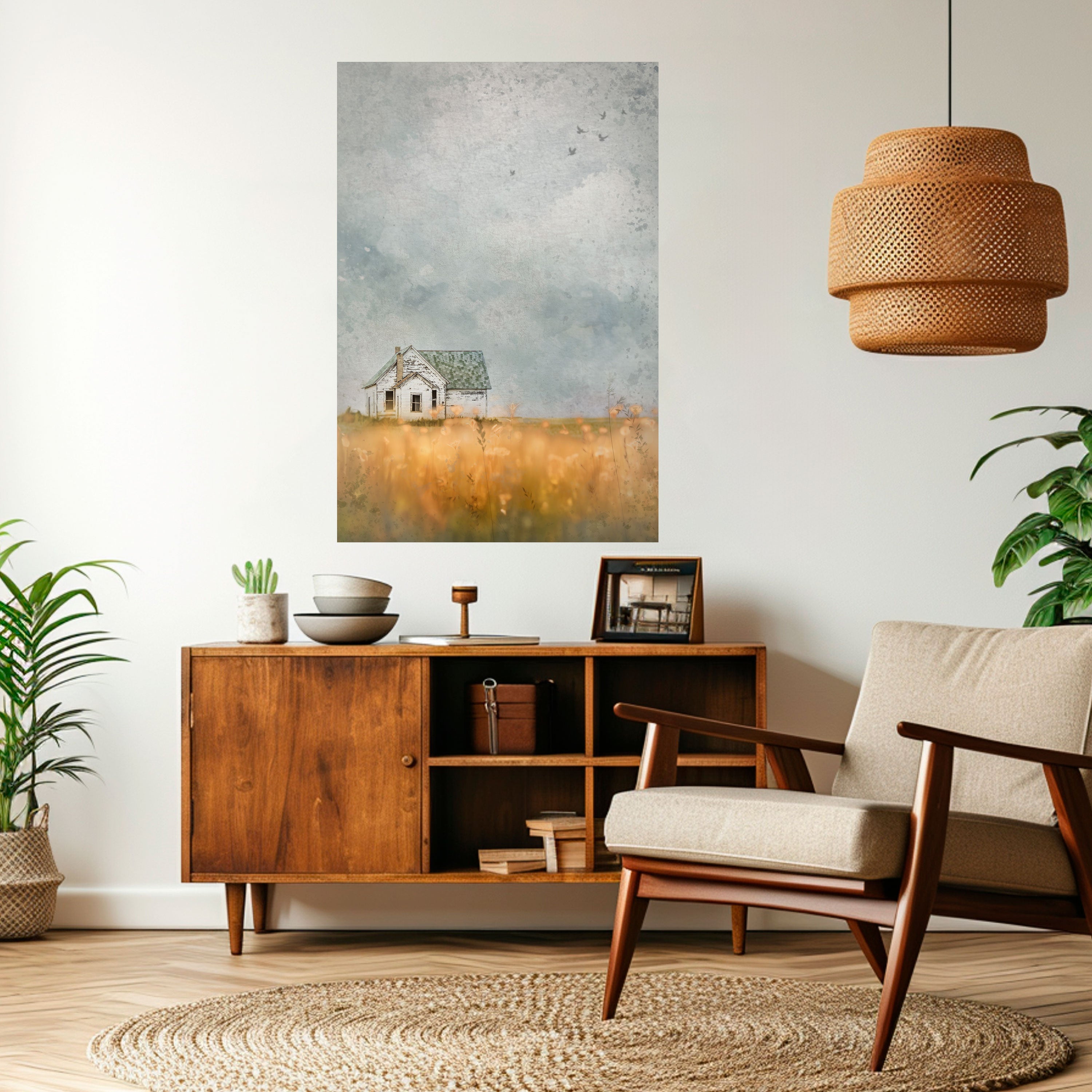 FIELDS OF FADING LIGHT Vertikales Poster zum Abziehen und Aufkleben