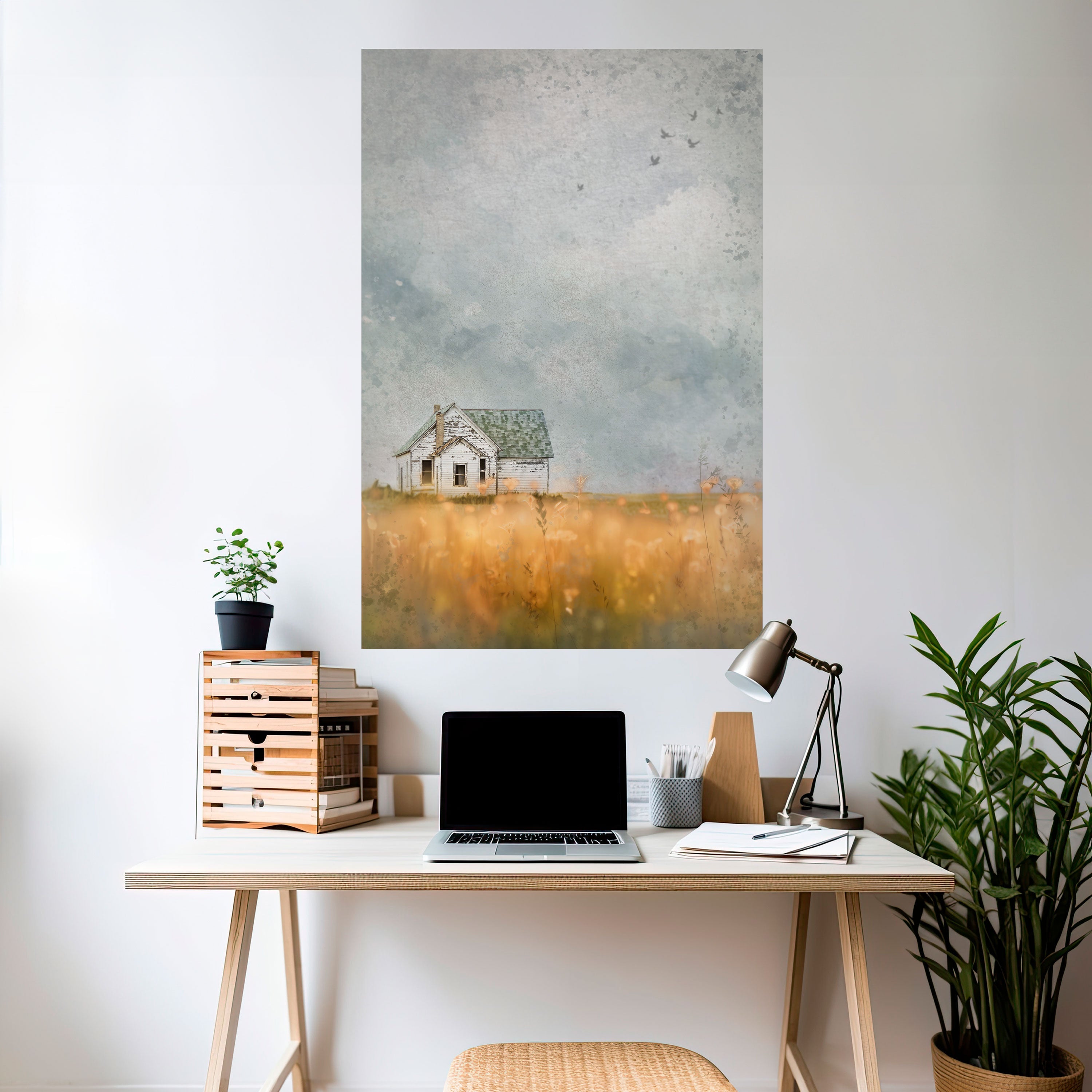 FIELDS OF FADING LIGHT Vertikales Poster zum Abziehen und Aufkleben