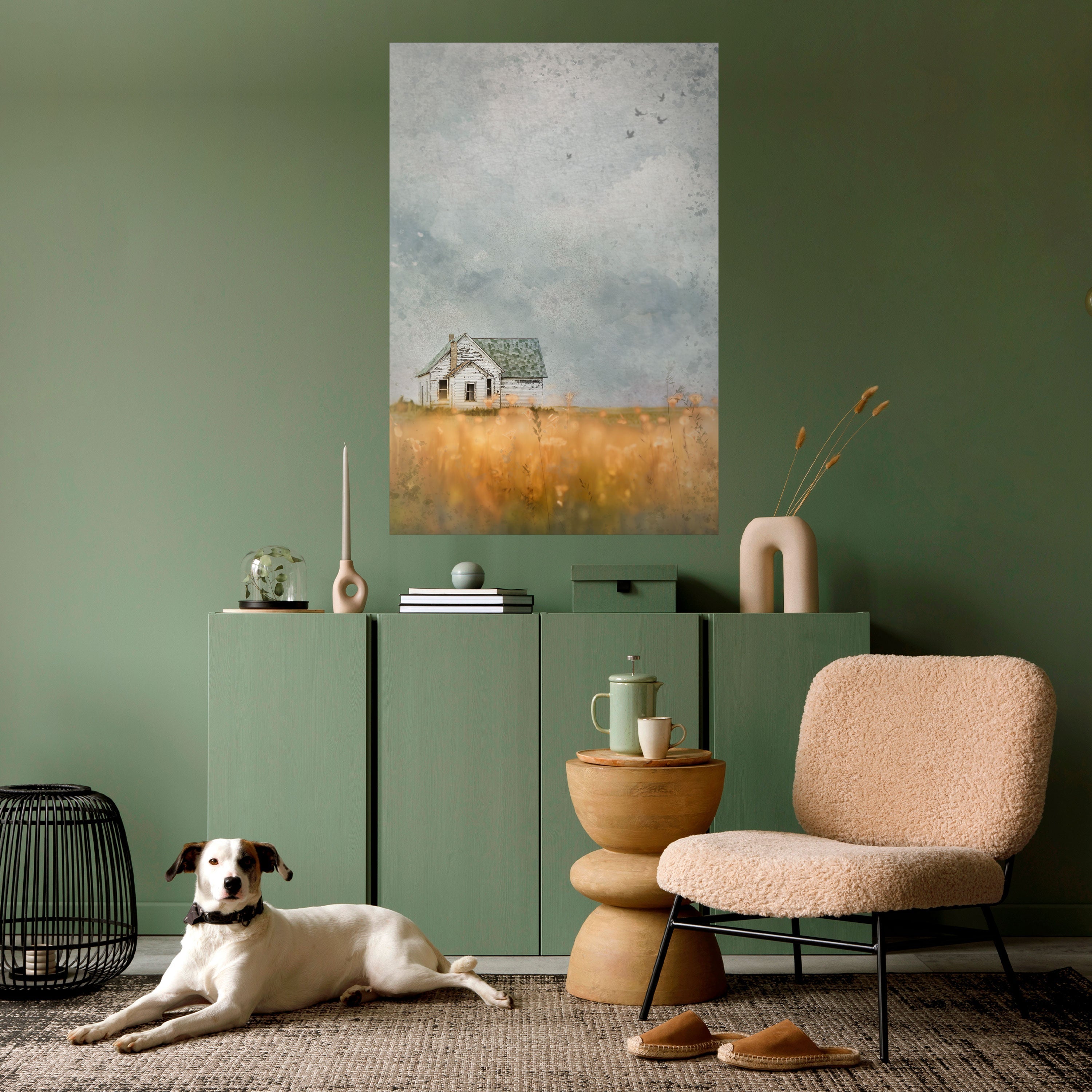 FIELDS OF FADING LIGHT Vertikales Poster zum Abziehen und Aufkleben