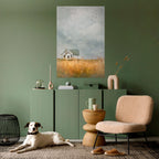 FIELDS OF FADING LIGHT Selbstklebendes Poster - Hochformat