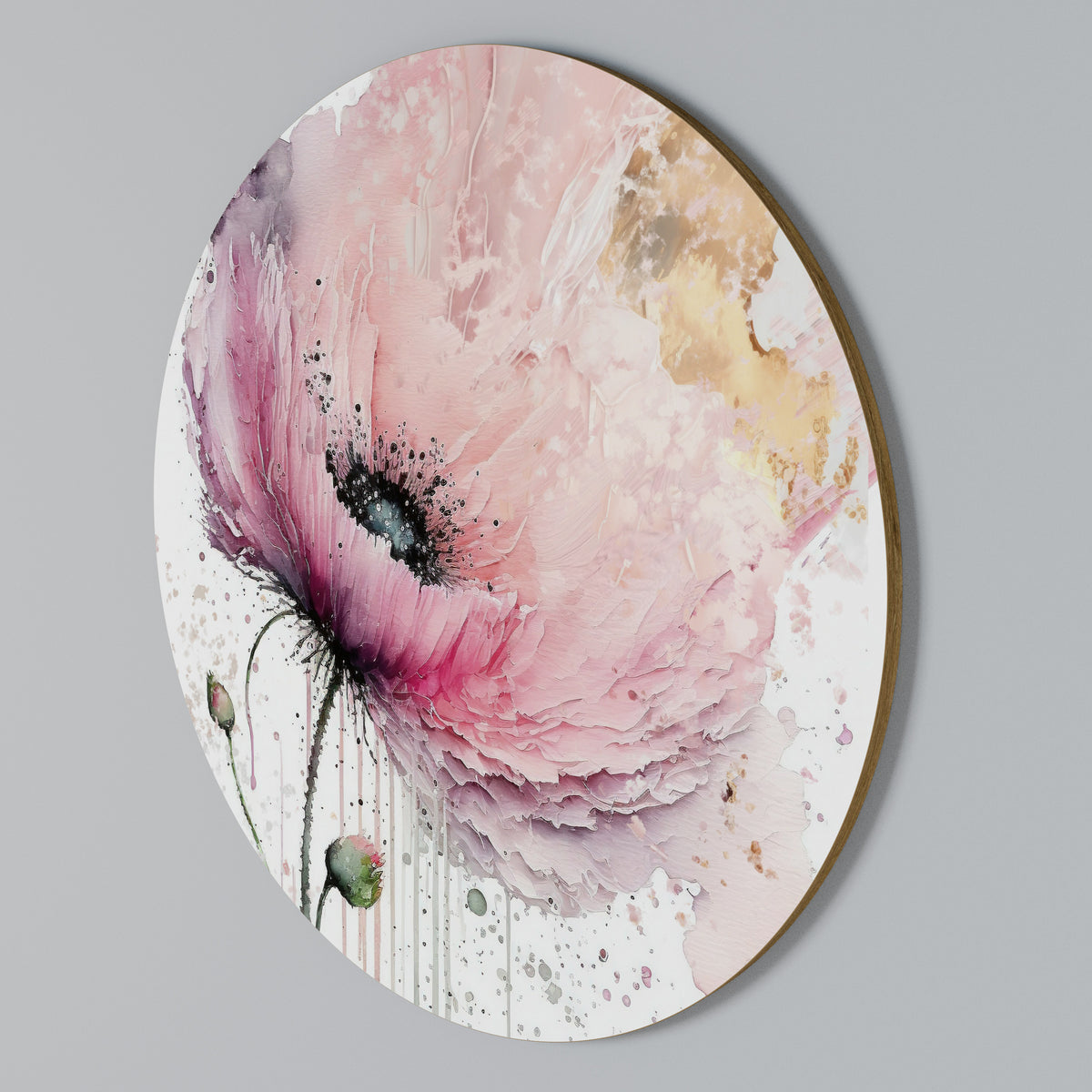 VIVID TRANQUILITY Rundes Wandbild