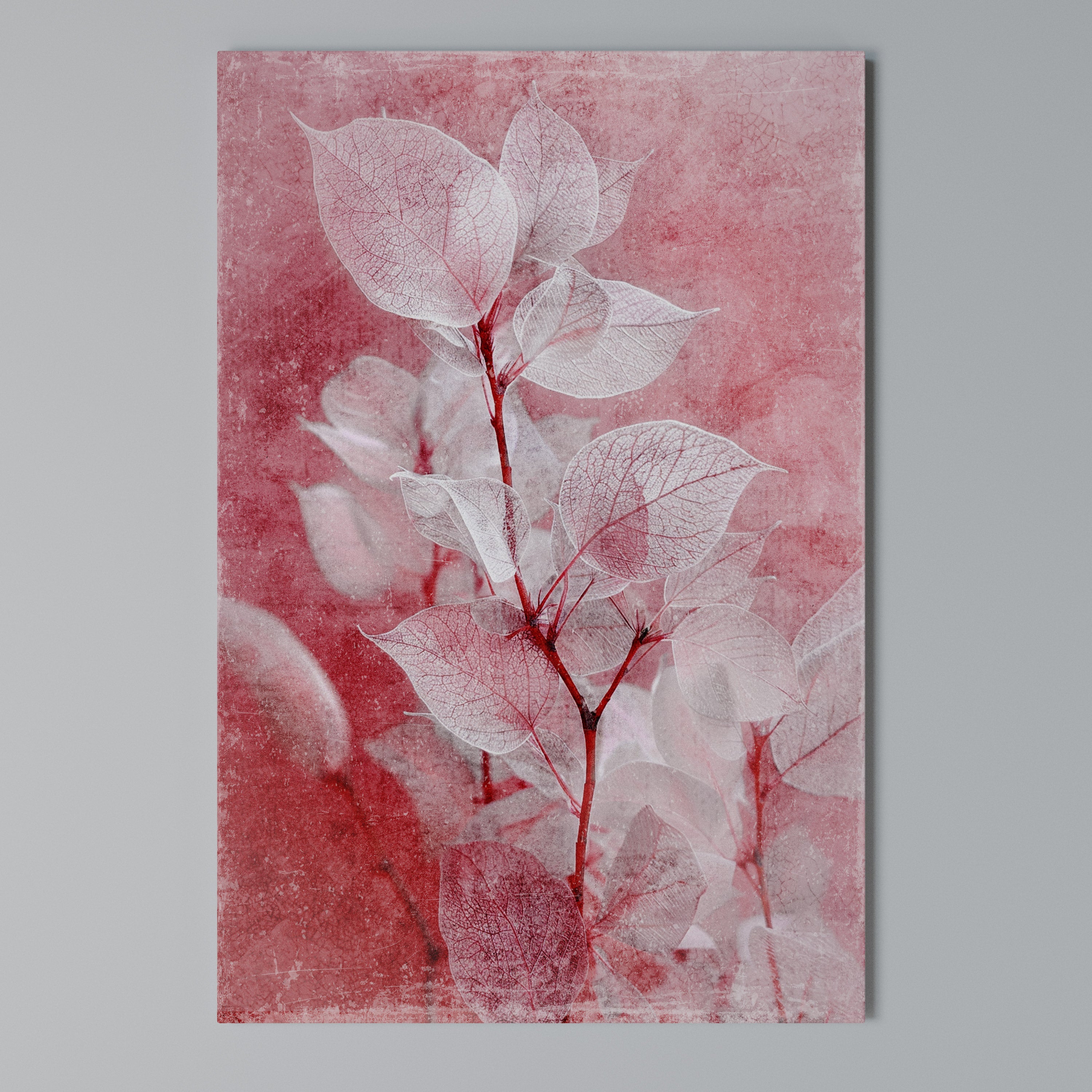 ETHERAL PETAL GLOW Vertical Canvas Print