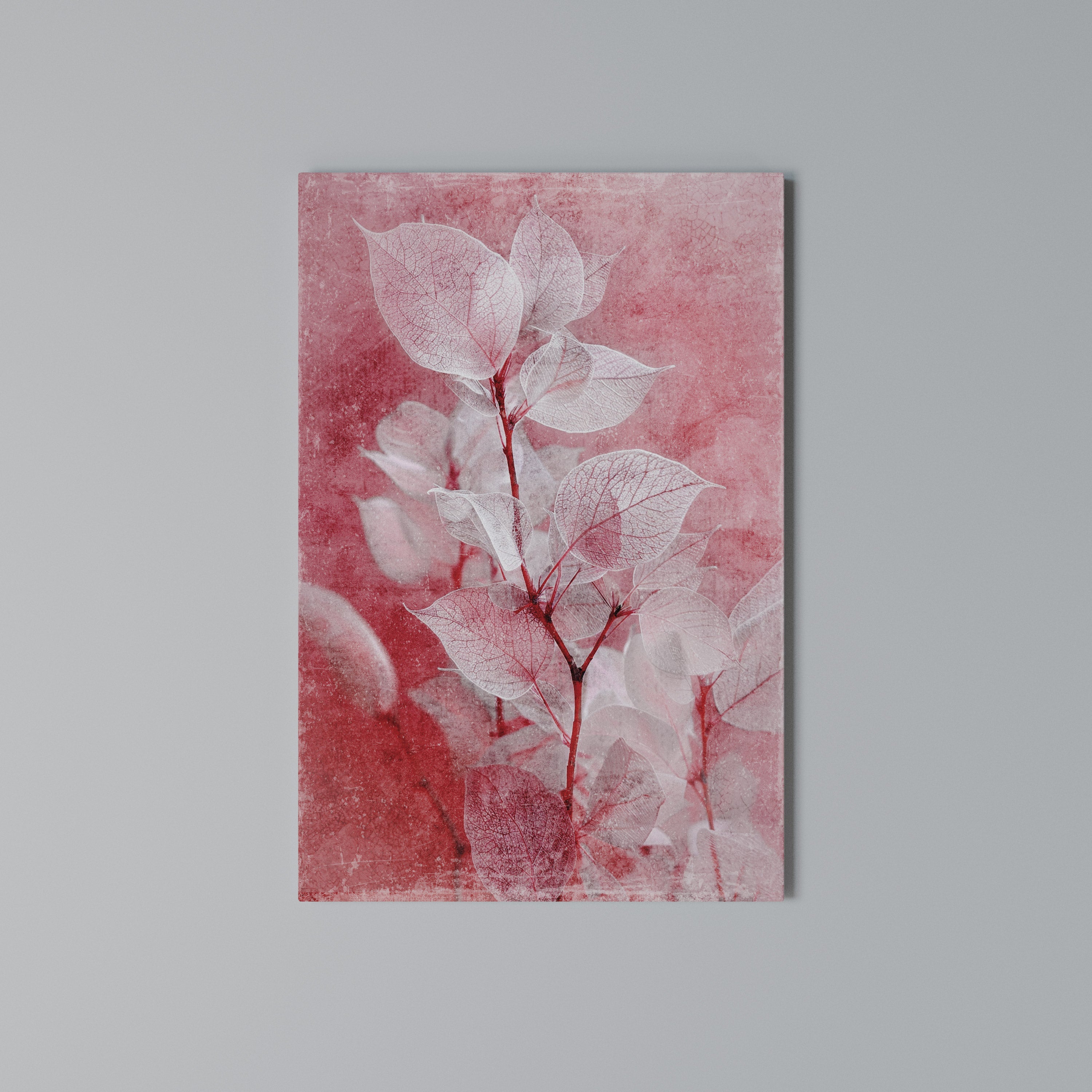 ETHERAL PETAL GLOW Vertical Canvas Print