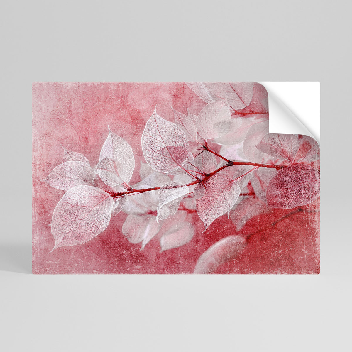 ETHERAL PETAL GLOW Selbstklebendes Horizontal-Poster