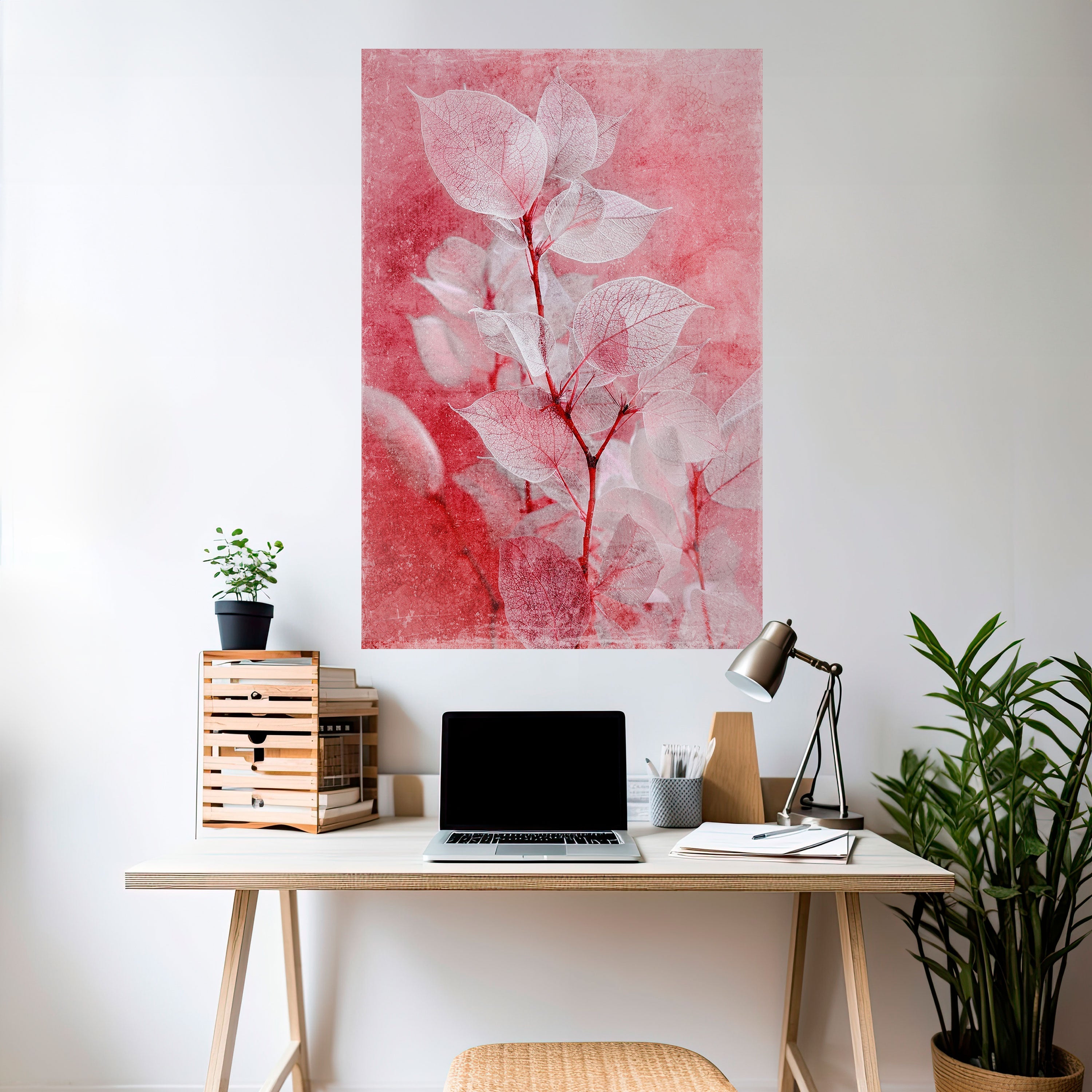 ETHERAL PETAL GLOW Vertikales Poster zum Abziehen und Aufkleben