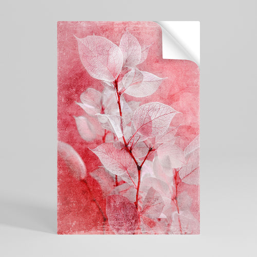 ETHERAL PETAL GLOW Selbstklebendes Poster - Hochformat