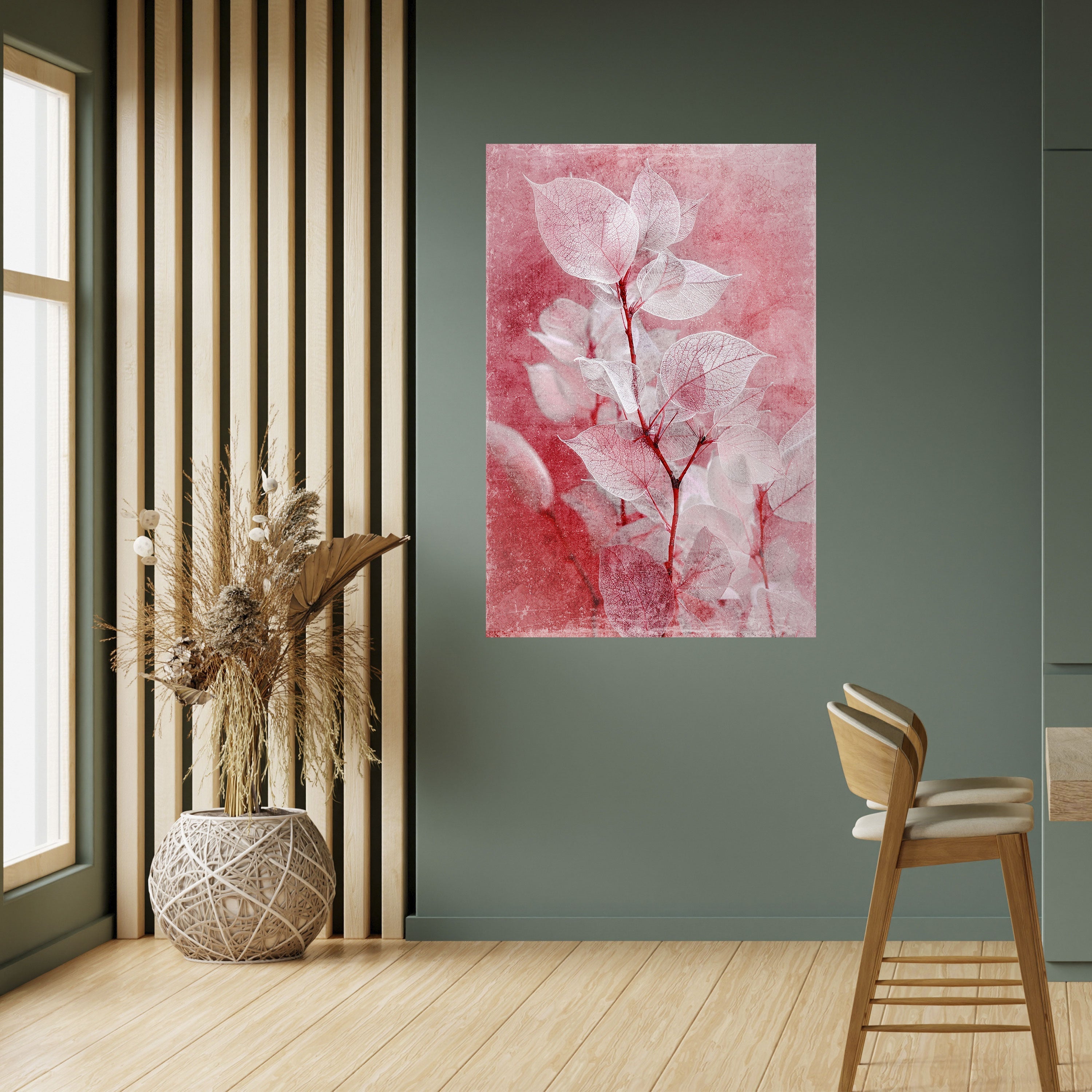 ETHERAL PETAL GLOW Vertikales Poster zum Abziehen und Aufkleben