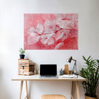 ETHERAL PETAL GLOW Peel and Stick Horizontal Poster