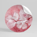 ETHERAL PETAL GLOW Peel and Stick Round Sticker