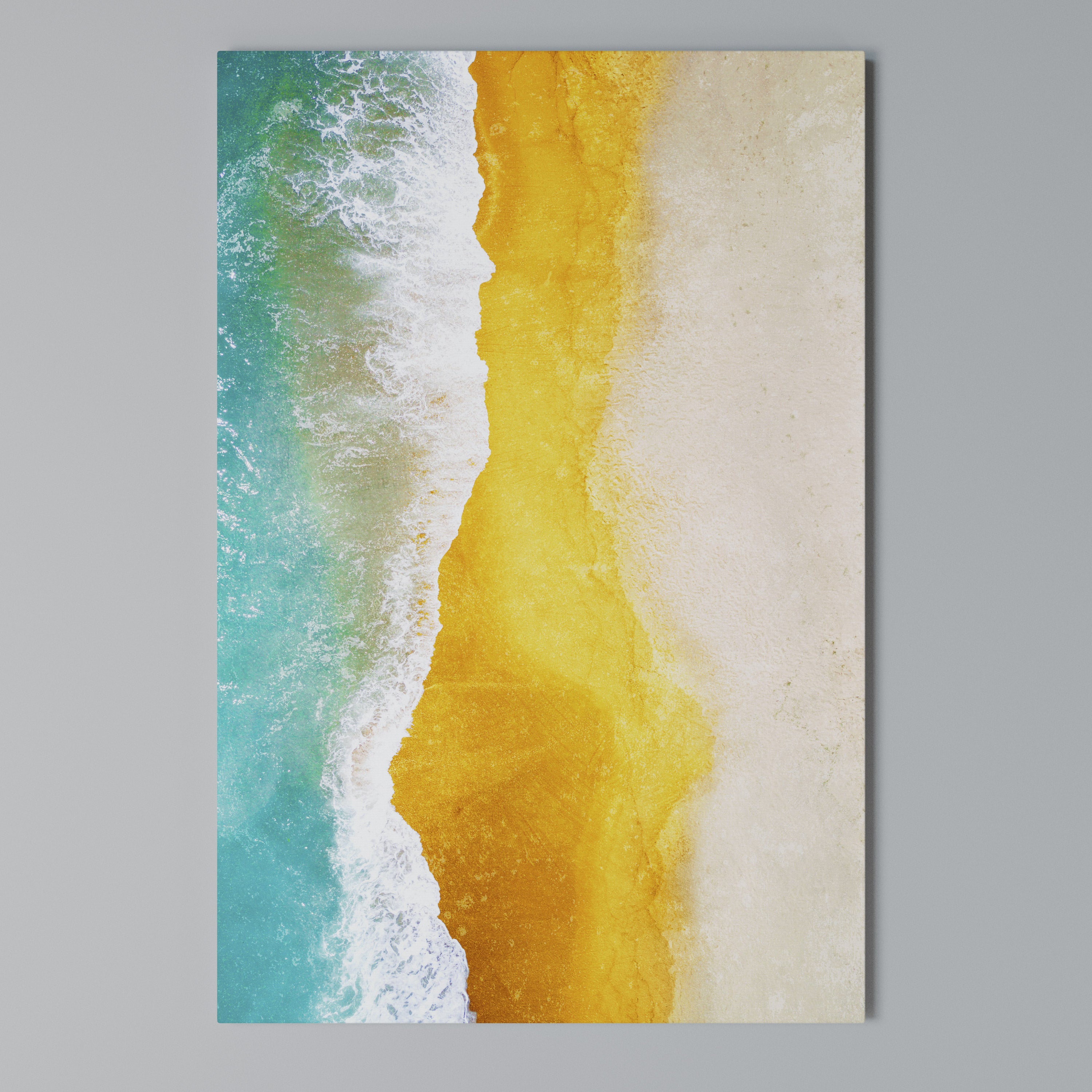 TRILOGY OF TIDES Vertical Canvas Print