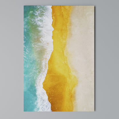 TRILOGY OF TIDES Vertical Canvas Print