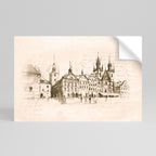 WHISPERS OF ARCHITECTURE Selbstklebendes Horizontal-Poster