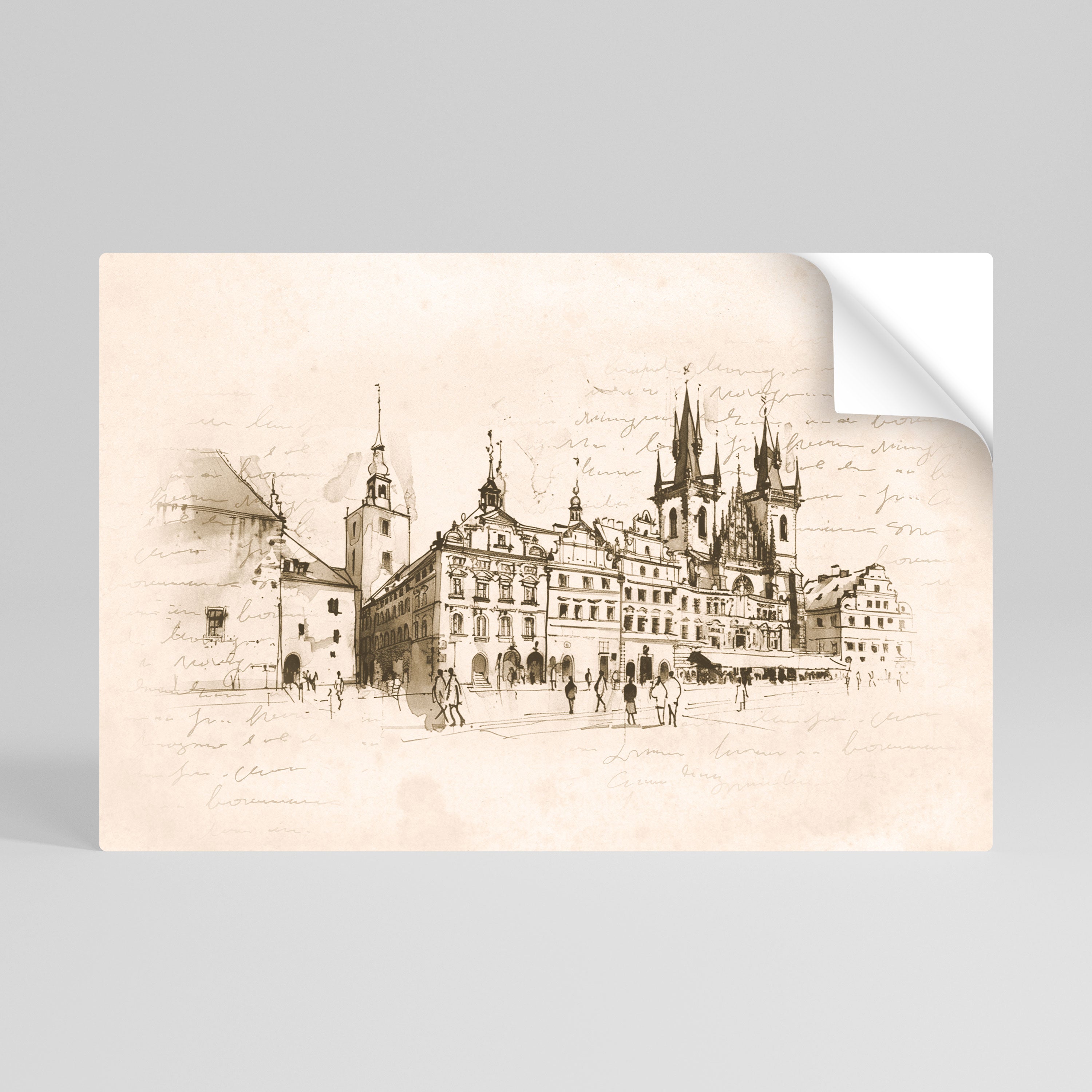 WHISPERS OF ARCHITECTURE Selbstklebendes Horizontal-Poster