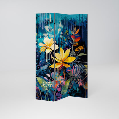 MIDNIGHT BLOSSOM 3-teiliger Paravent