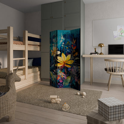 MIDNIGHT BLOSSOM 3-teiliger Paravent