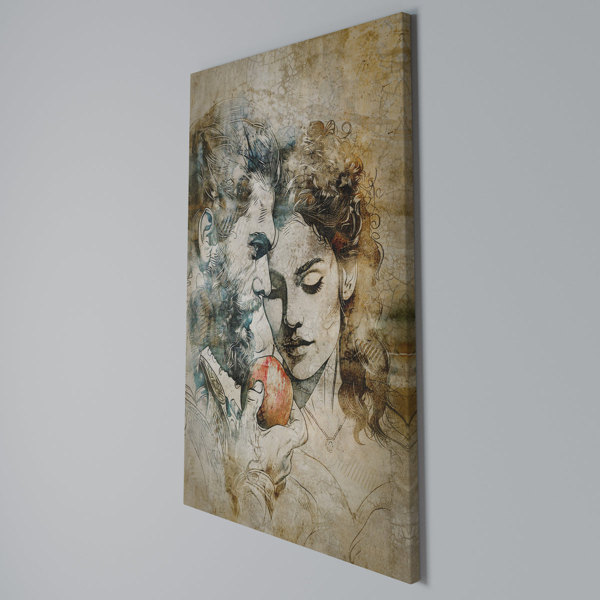 WHISPERS OF TEMPTATION Vertical Canvas Print