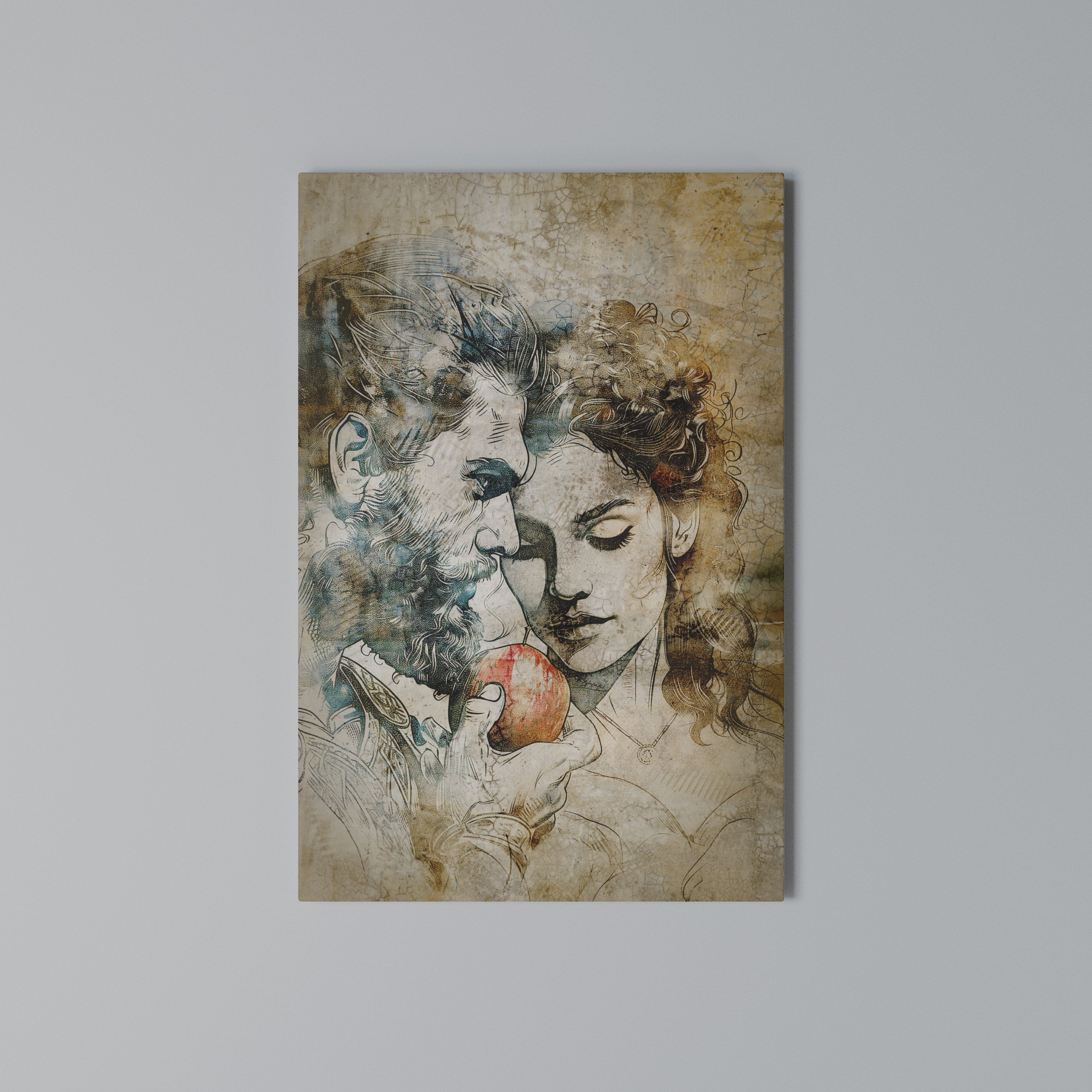 WHISPERS OF TEMPTATION Vertical Canvas Print