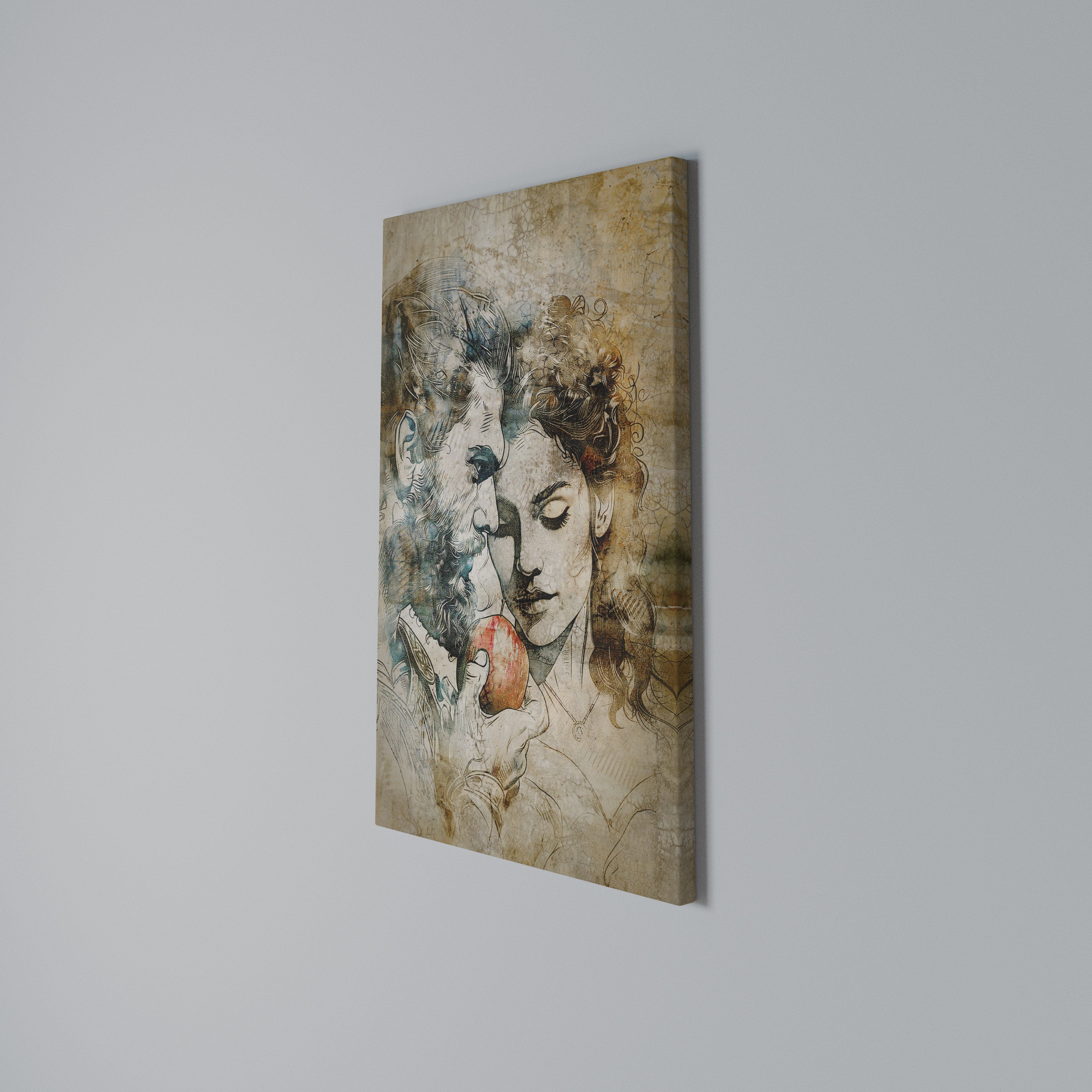 WHISPERS OF TEMPTATION Vertical Canvas Print