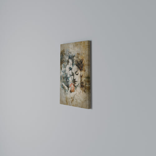 WHISPERS OF TEMPTATION Vertical Canvas Print