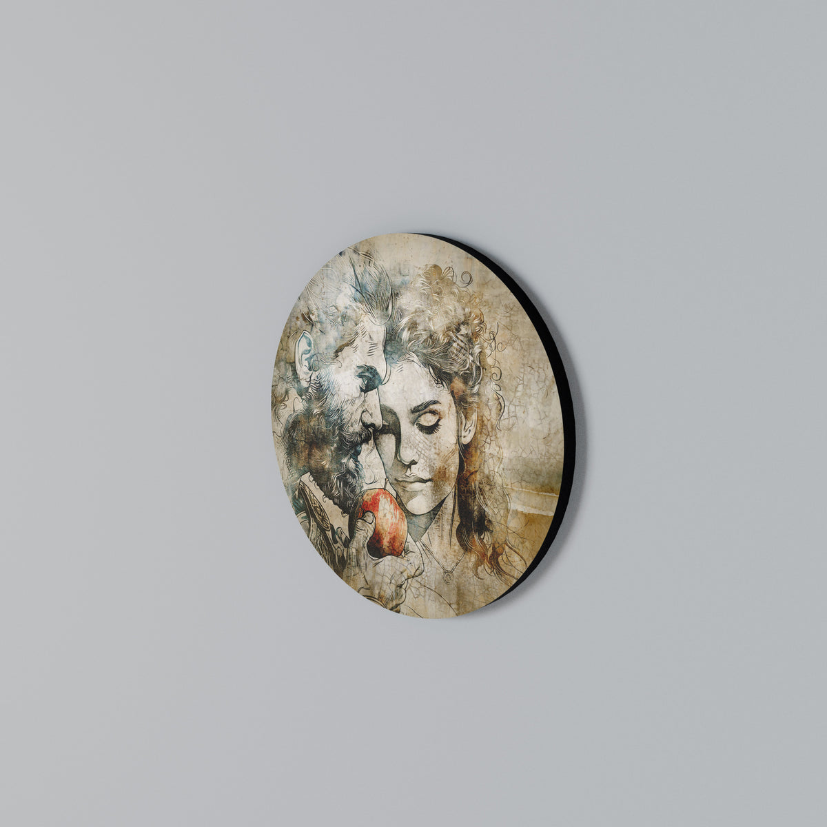 WHISPERS OF TEMPTATION Rundes Wandbild