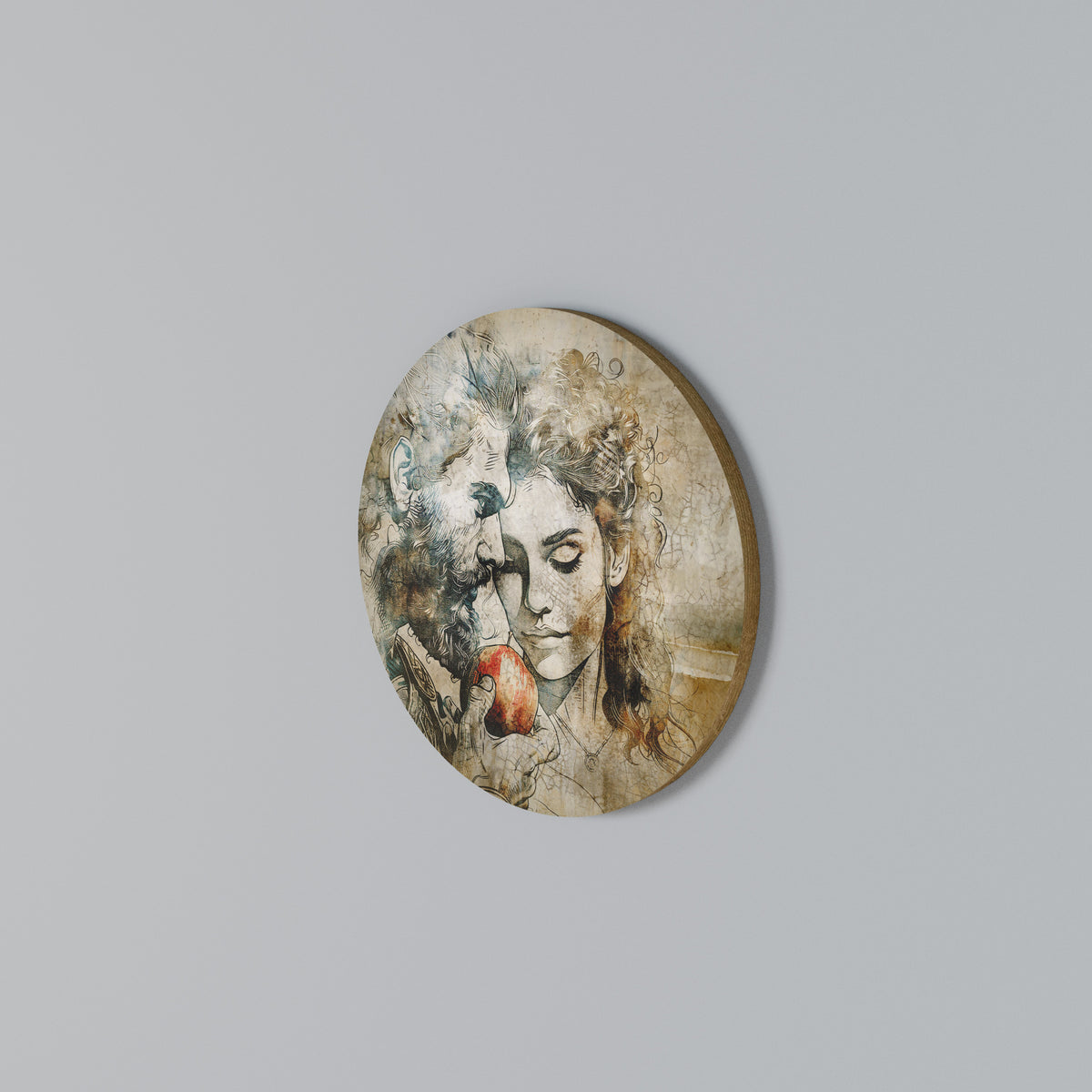 WHISPERS OF TEMPTATION Rundes Wandbild