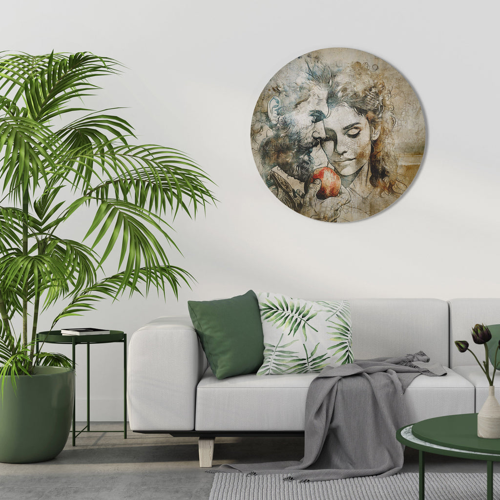 WHISPERS OF TEMPTATION Runde Wanddekoration Ø 69 cm