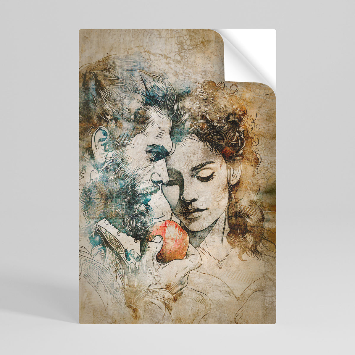 WHISPERS OF TEMPTATION Selbstklebendes Poster - Hochformat